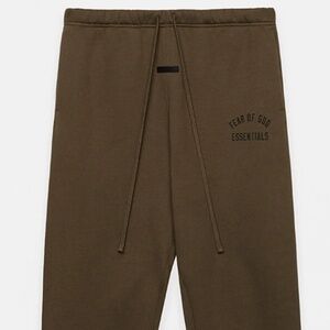 Fear of God Essentials Olive Fleece Sweatpants